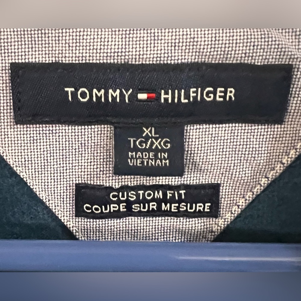 Tommy Hilfiger Men's Teal Custom Fit Short Sleeve Polo Shirt! Size XL. - Picture 3 of 8